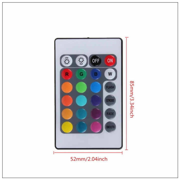 Мини DC12V 24Key RGB контроллер ИК-пульт дистанционного управления с мини-приемником