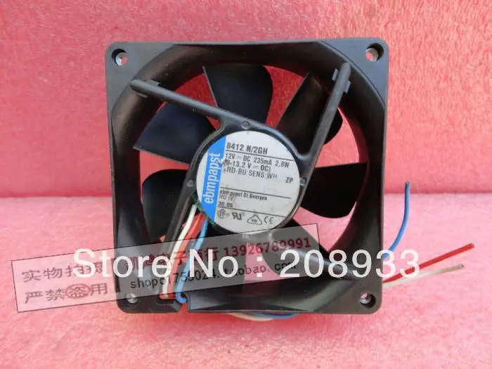 Для оригинального Пособия по немецкому языку EBMPAPST 8412n/2gh 8 см 8025 12 V 2 W 3 провода +