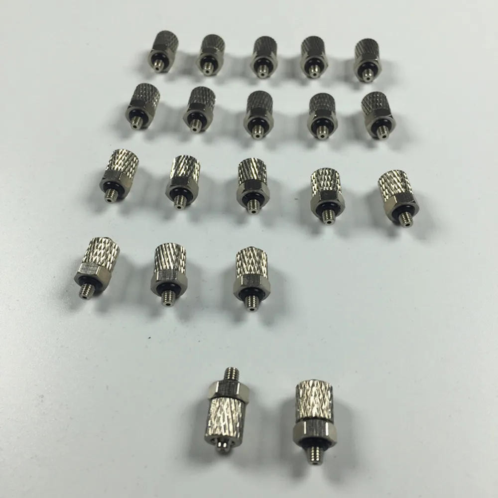 

20Pcs Straight Pneumatic Pipe Air Hose Quick Fitting Mini Connector Iron