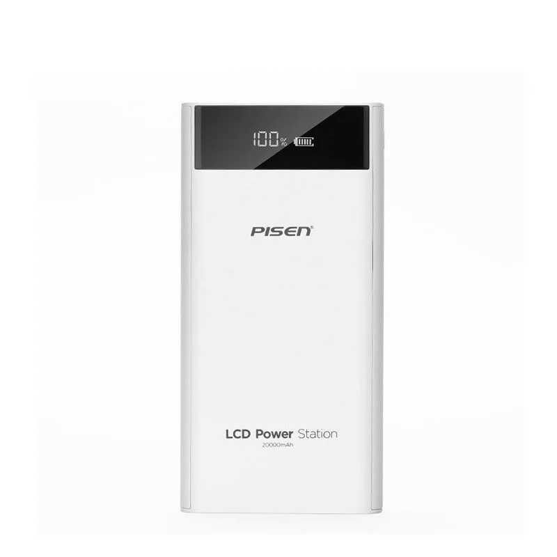 Pisen 20000 мАч Запасные Аккумуляторы для телефонов iPhone Smart идентификации Dual USB Порты и