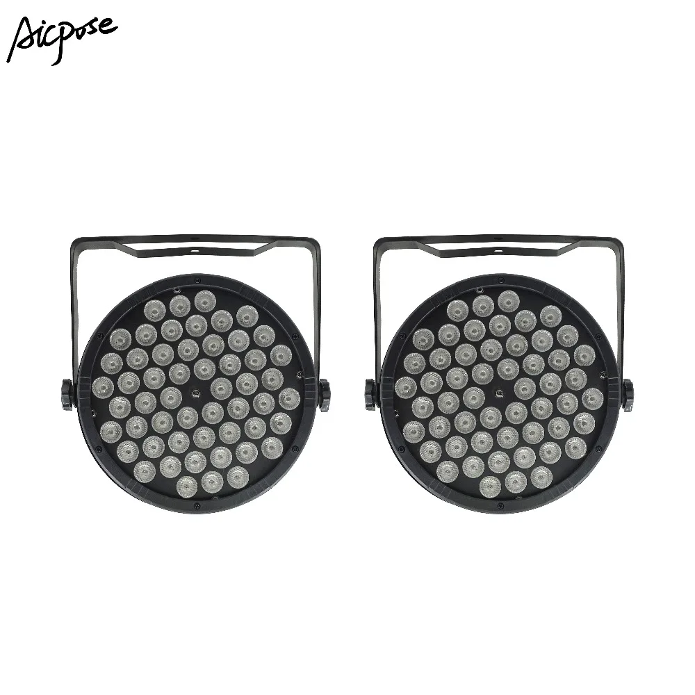 2 шт./лот 54x3 Вт RGB 3в1 Led Par фонари LED 54*3 освещение для мытья стен диско свет с DMX512