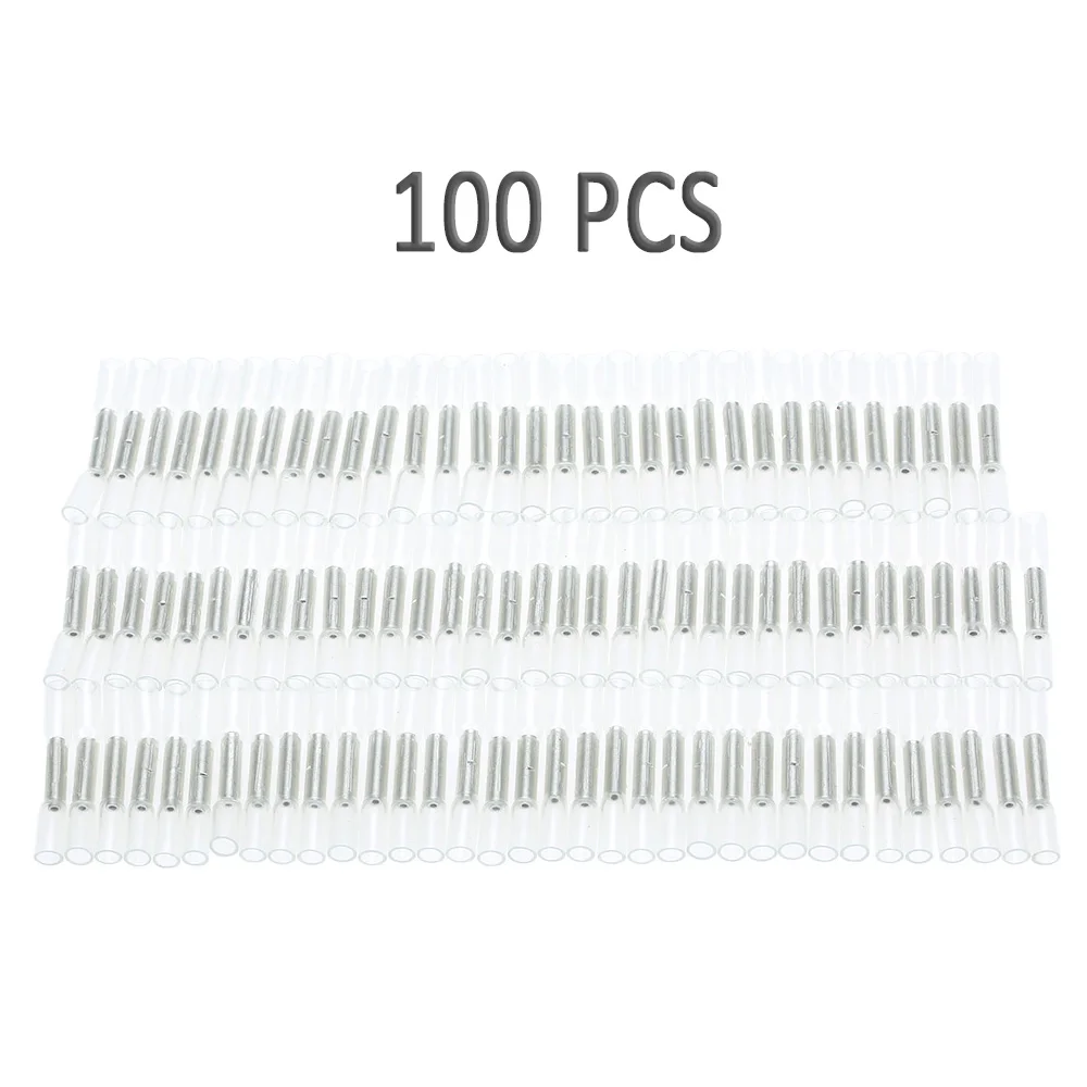 PJ 121W Z 100 шт 26 24 AWG изолированные термоусадочные стыковые соединители