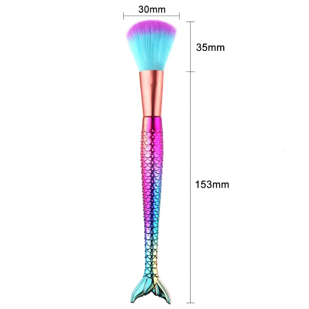 1 шт. Русалка кисти для макияжа супер мягкий косметический макияж инструмент