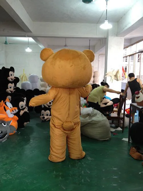 

Hot sale bear mascot costume cute cartoon clothing factory customized private custom props walking dolls doll clothing