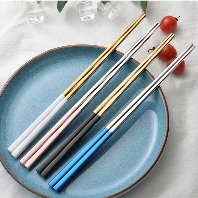 Горячая распродажа 5 пар 304 нержавеющей стали португальского стиля палочек для еды с рыбой без скольжения, многоразовых для суши, палочек кухонной посуды Китай и другого.