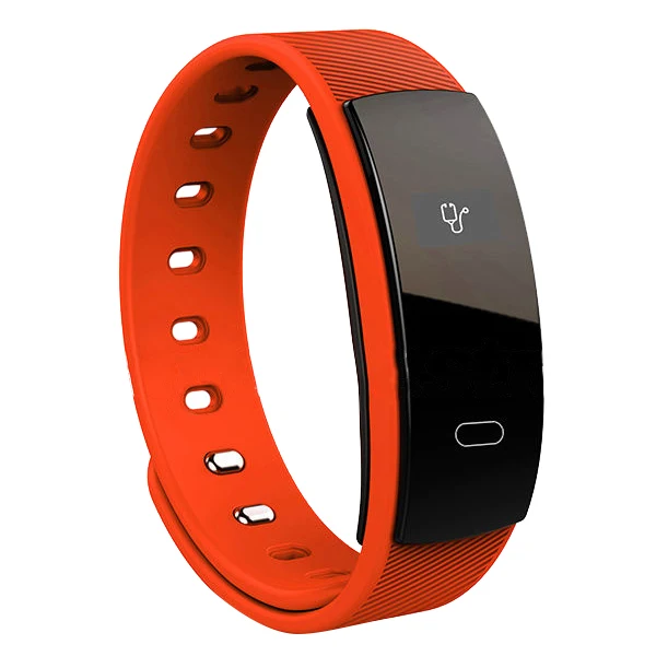 Смарт-часы QS80 с Bluetooth фитнес-браслет пульсометр для Android IOS черный синий