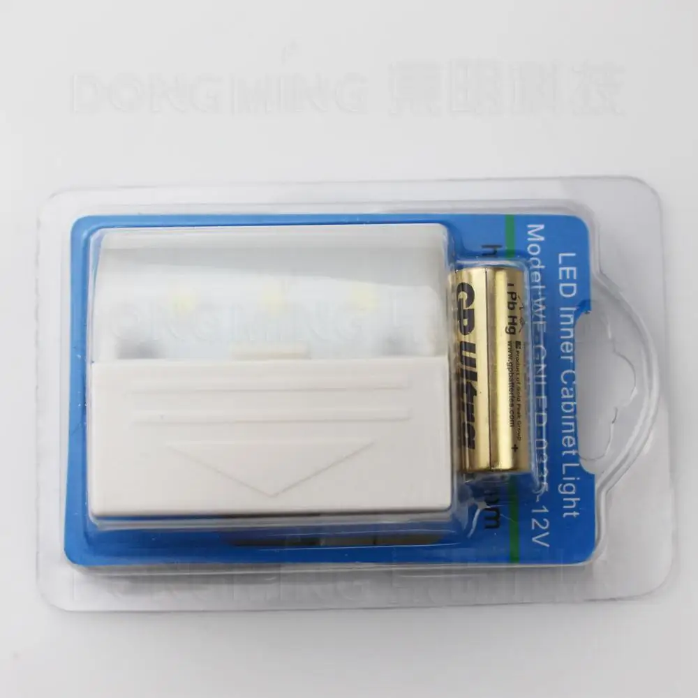 Энергосберегающий магнитный выключатель под светильник для шкафа 3 светодиодный