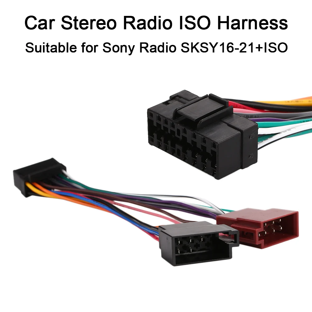 Sksy16 21 + Iso 16Pin жгут соединитель радио прочный проводов Авто провод для Sony