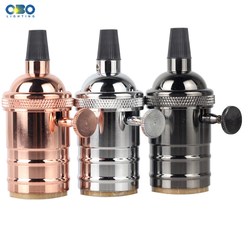 Винтажный держатель осветительной лампы алюминиевая Подвесная лампа с