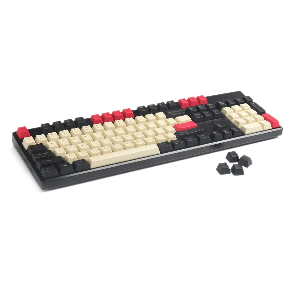 Бесплатная доставка YMDK 108 87 61 Винтажный стиль PBT OEM профиль Keycap для 104 TKL 60% MX