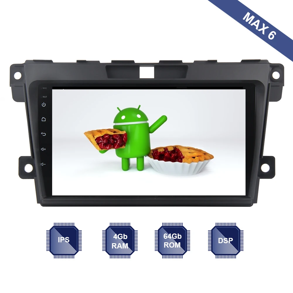 Android 9 0 автомобильное радио 2 Din GPS Navi для Mazda CX7 CX 7 2008 2009 2010 2011 2014 2015 PX6 DSP IPS 4 Гб + 64 ГБ 6