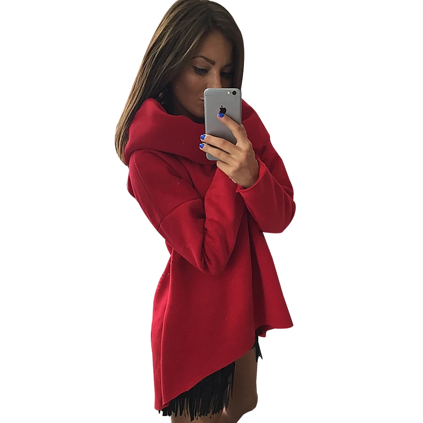 2019 Повседневная Толстовка с капюшоном женские толстовки длинным рукавом Женские