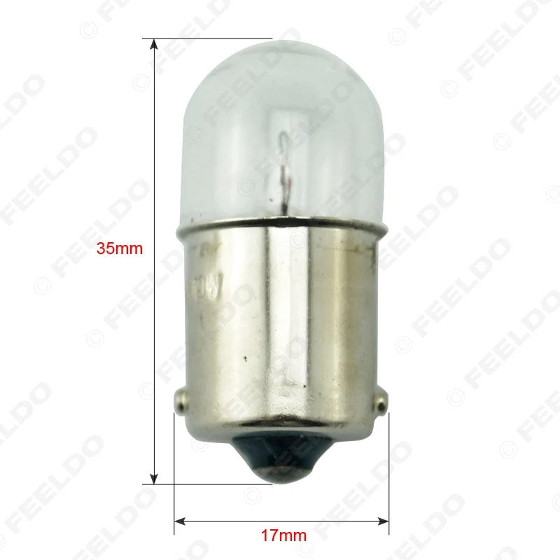 FEELDO 10 шт. T1614 T16 24V5W BA15S 1156 лампа для грузовиков из прозрачного стекла с поворотным