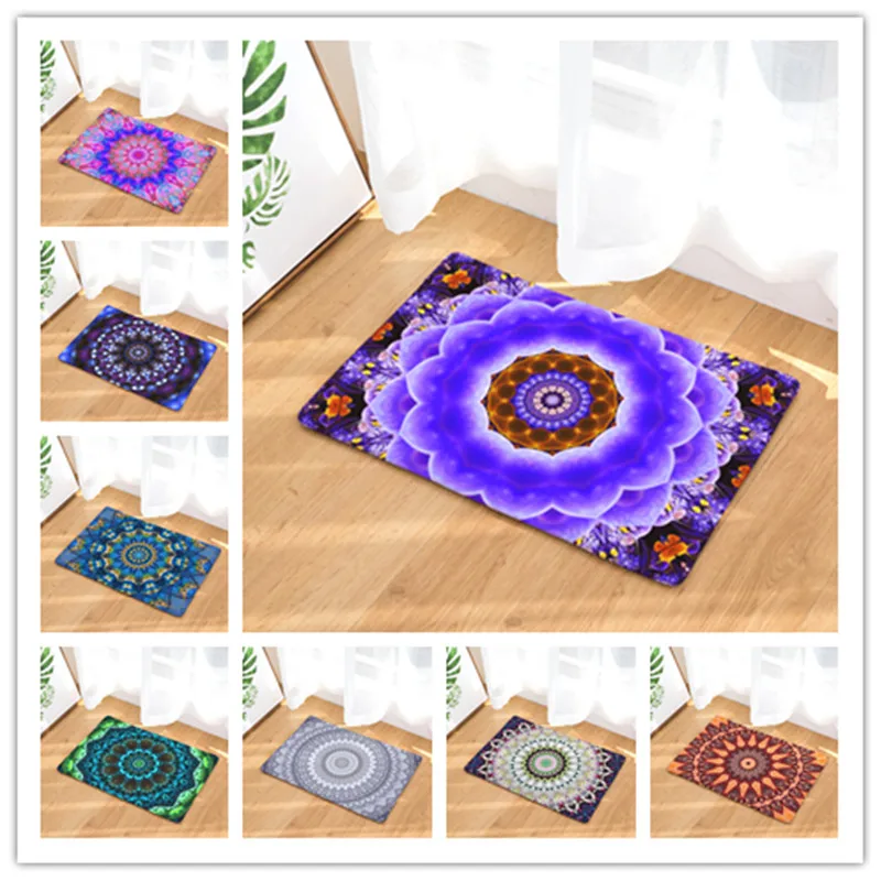 Новый ковер для украшения дома с принтом зеленых цветов не имеет скользящего