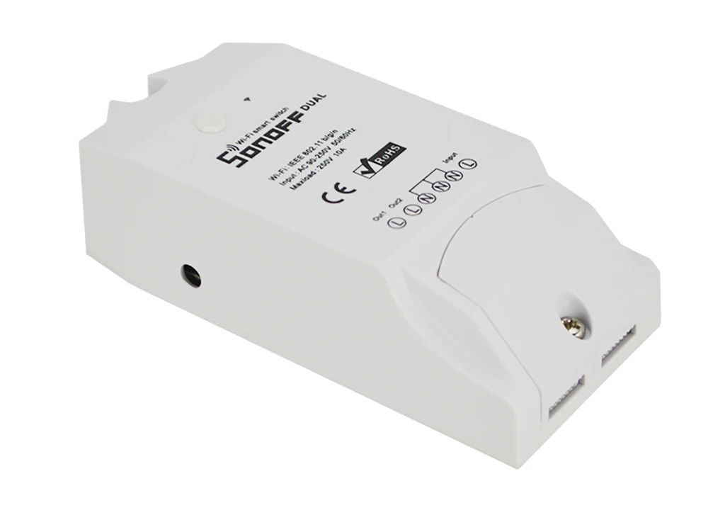 Высветильник ель света Sonoff Двухкнопочный с поддержкой Wi Fi 10 шт.|cable winder|cable protector