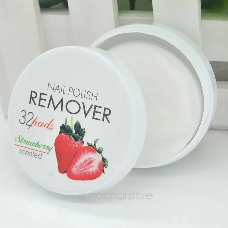 Fruity Smell Nail Art Tips Makeup Manicure Disposable Polish Remover Cotton Lint Pad Paper Resurrection Towel Equipment | Красота и