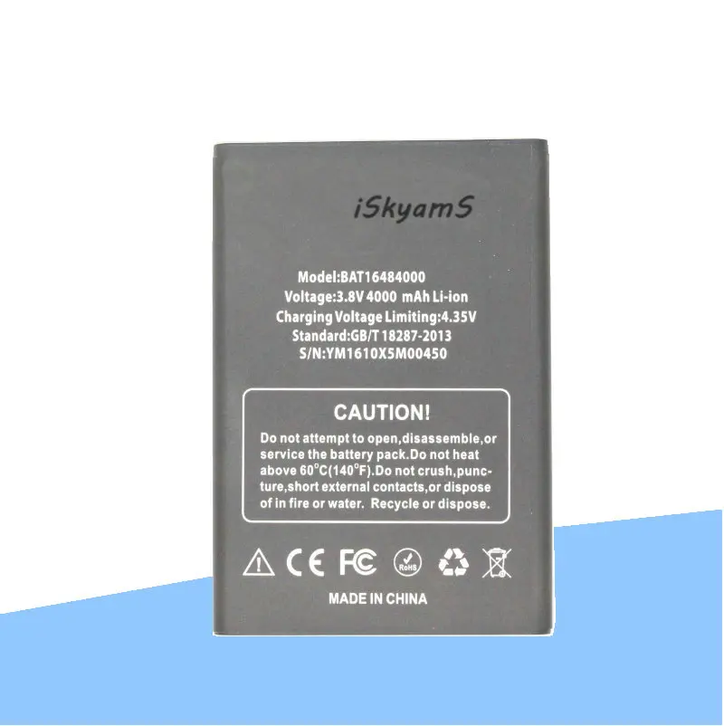 ISkyamS 10 шт./лот 4000 мАч BAT16484000 высококачественный Сменный аккумулятор для Doogee X5 MAX X5MAX