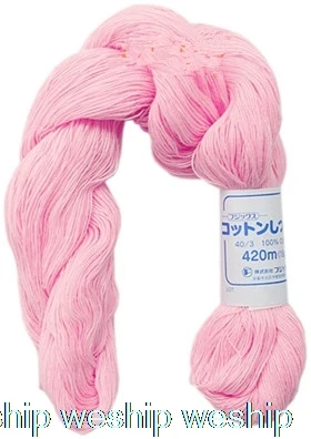 Японская хлопковая пряжа Fujix базовая линия нить 1 мешок = 420 метра (растягивается и