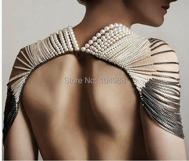 Новые поступления стильные P36 женские модные серые цепочки Искусственный белый