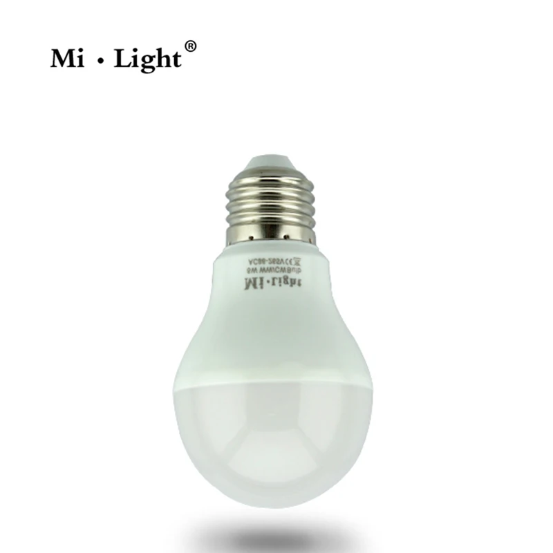 Milight светодиодный двойная белая лампа 6 Вт E27 Базовая CCT AC85 265V & четыре зоны пульта