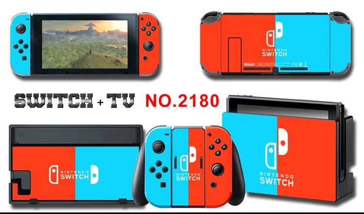 Для nintendo Switch Pain sticker консоль Dock Joy Con полное покрытие цветной бумажной кожи Закаленное стекло протектор экрана от 2000-2305