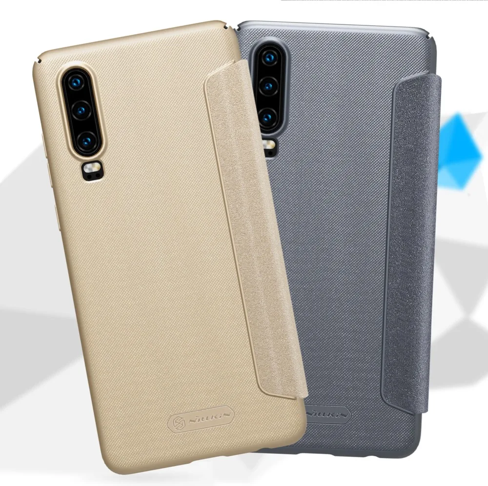 Чехол NILLKIN для Huawei P30 P 30 Pro блестящий флип чехол из искусственной кожи телефона