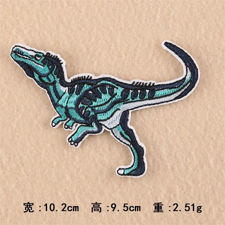 10 pcs of style 4 Новое прибытие 10 шт. Dino. животные Вышитые мультфильм патчей Утюг на шляпу мешок обуви аппликация одежды вышивка патч DIY аксессуар - Цвет: 10 pcs of style 4