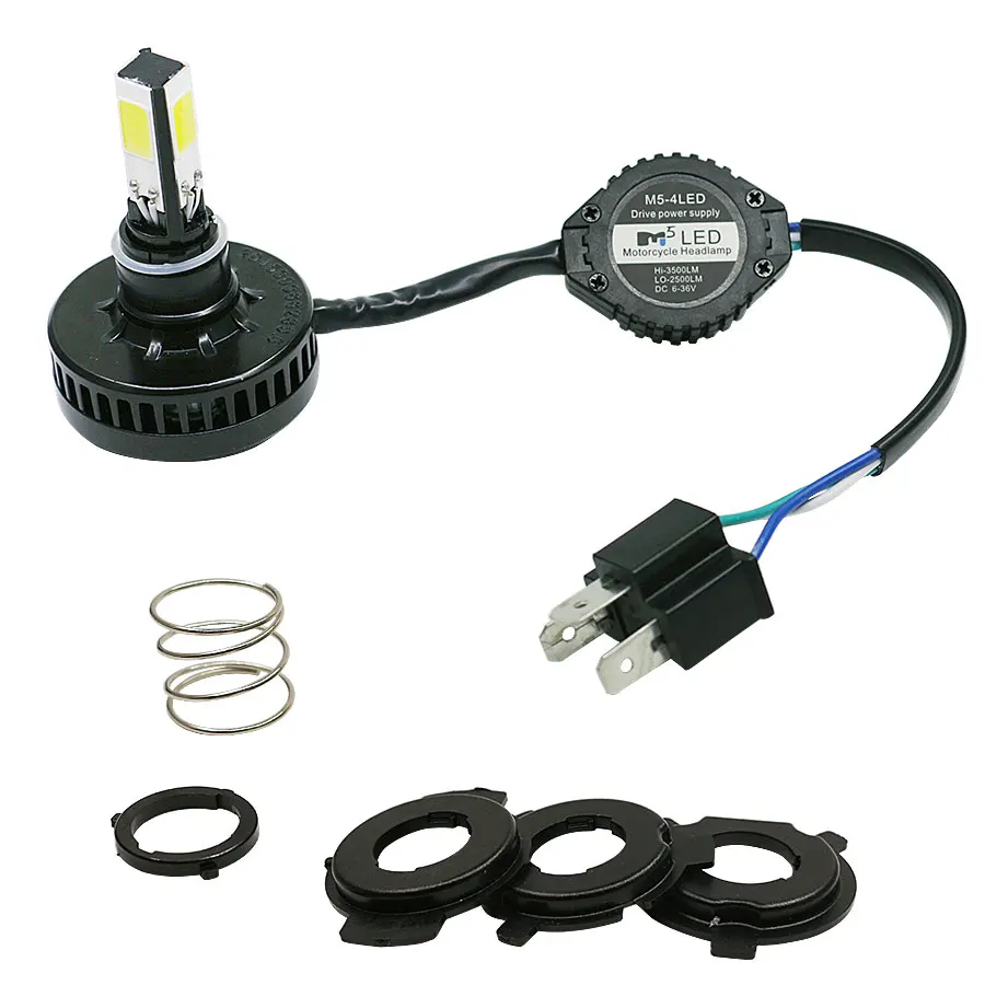 H4 led 9003 HB2 4 COB Автомобильная мотоциклетная фара дальнего ближнего света 24 Вт 3500LM 6000 К DC 12 В 24 В противотуманная фара яркая Новинка