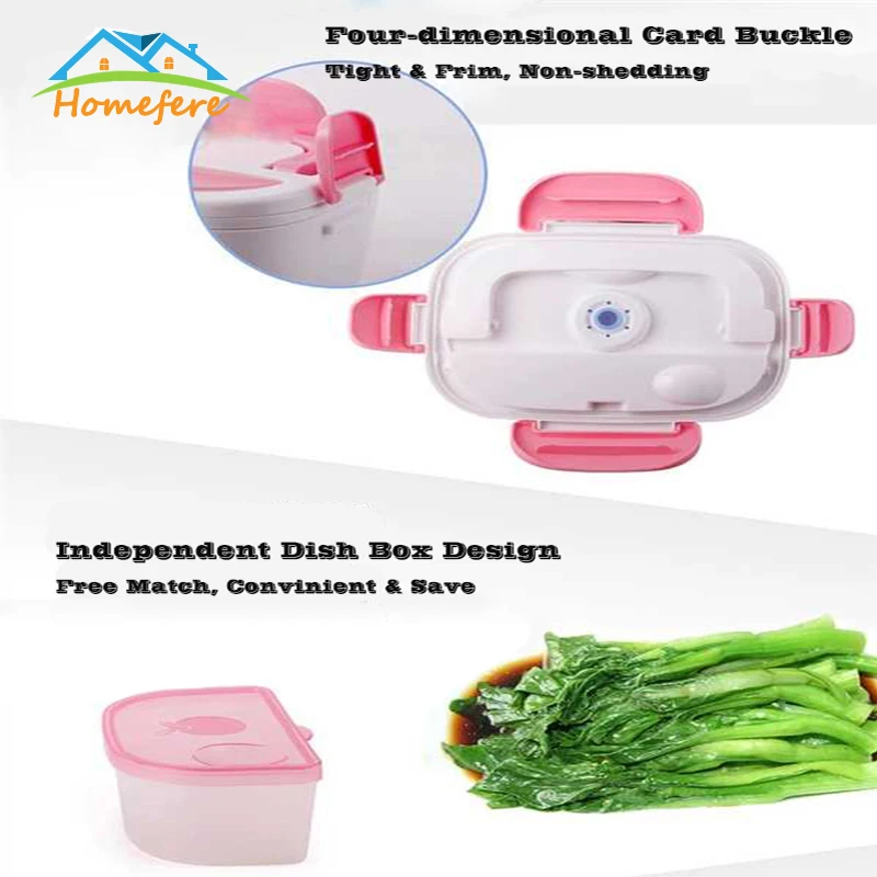 1.5L 110V/220V Portable Electrical Lunch Box Office School Car Lunchbox Kids Heated Lunch Box bento Food Container Free Shipping
