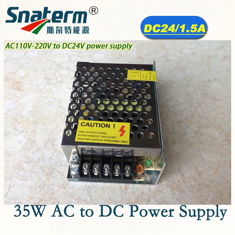35W 24V 1.5A светильник ing трансформаторы 100V 220V AC к DC 24В выключатель Питание адаптер