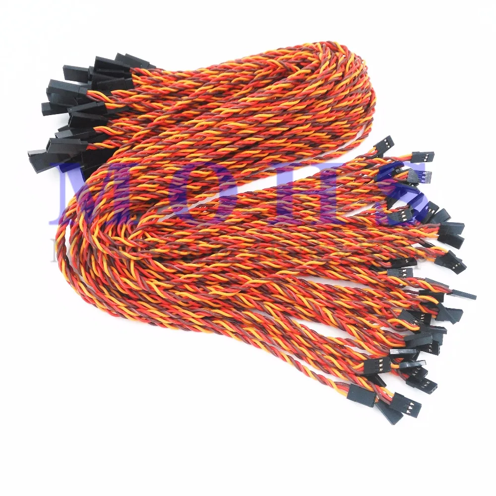 Акция 45 см 75 10 шт. B/R/O B/R/W 60cores позолоченный витой сервопривод Удлинительный кабель