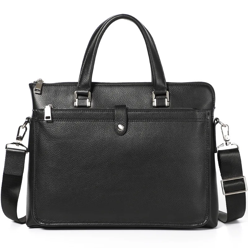 Портфель мужской из 100% натуральной воловьей кожи роскошный саквояж на плечо в