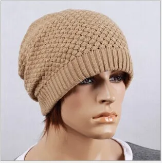 Новинка, модные брендовые мужские и женские шапки Skullies Beanies Wnter, вязаные теплые шапки, 3 цвета, 5001 - Цвет: Хаки