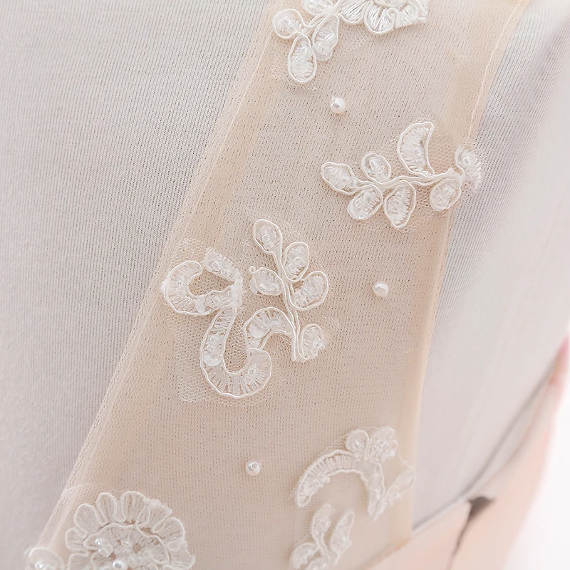 

Long Evening Dress 2019 Scoop Sleeveless Handmade Flowers and Pearls aArabic Ribbons Organza Formal Evening Gowns Saudi Arabia