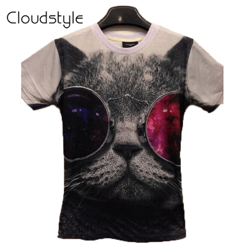 3d футболка Cloudsty летняя мужская с принтом Повседневная коротким рукавом Прямая