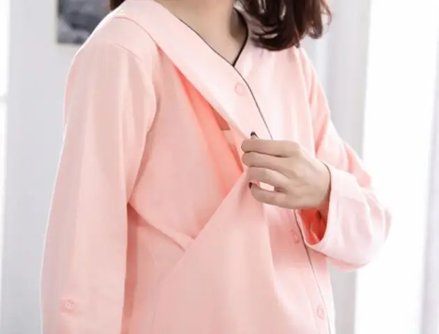 Elegant high quality maternity clothes nightgown breastfeeding pregnancy sleepwear pregnant women nursing pajamas set | Мать и ребенок