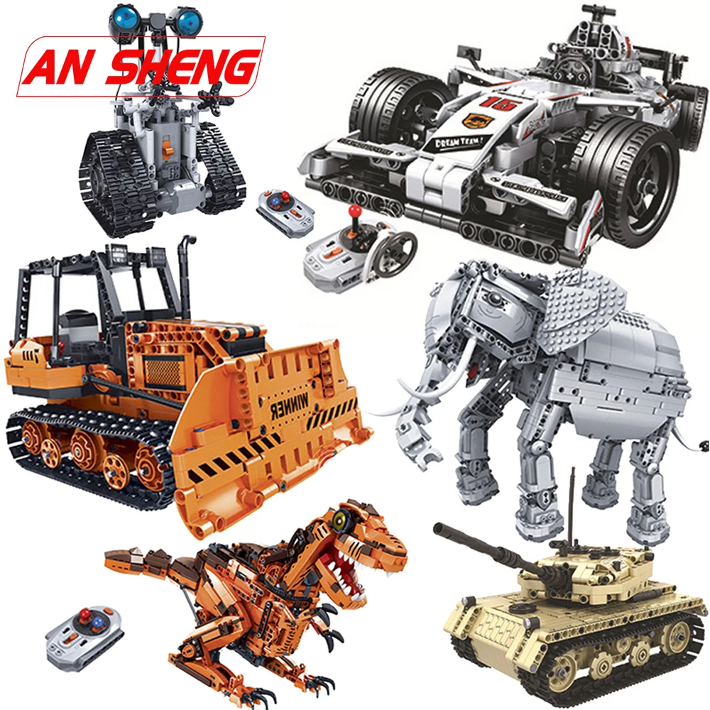 Дистанционный Радиоуправляемый Танк F1 гоночный автомобиль динозавр роботы
