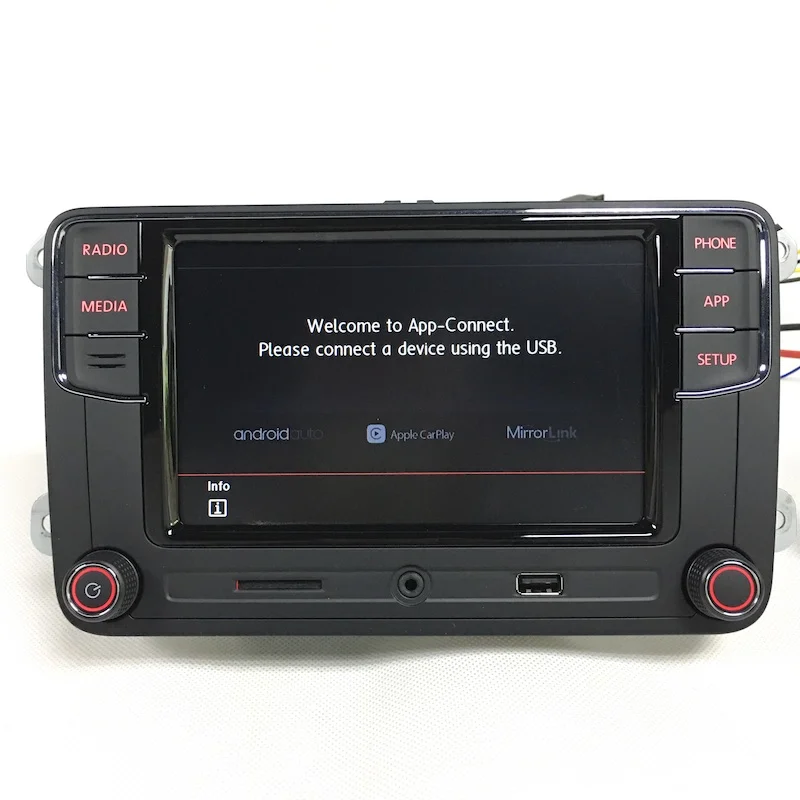 Android Авто MIB 6," Автомагнитола Noname RCD330 6RD035187B CarPlay приложение для VW Tiguan Golf 5 6 Jetta MK5 MK6 Passat Polo Touran