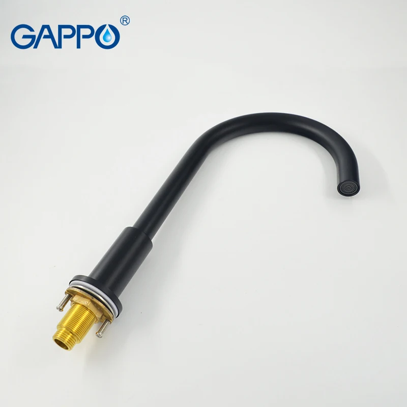 Смеситель для ванной комнаты GAPPO дождевой Черный кран раковины настенный