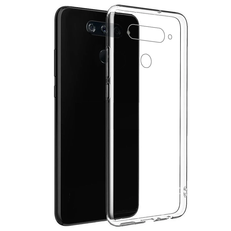 Для LG V40 мобильного телефона shell Простой Прозрачный мягкий чехол анти осень