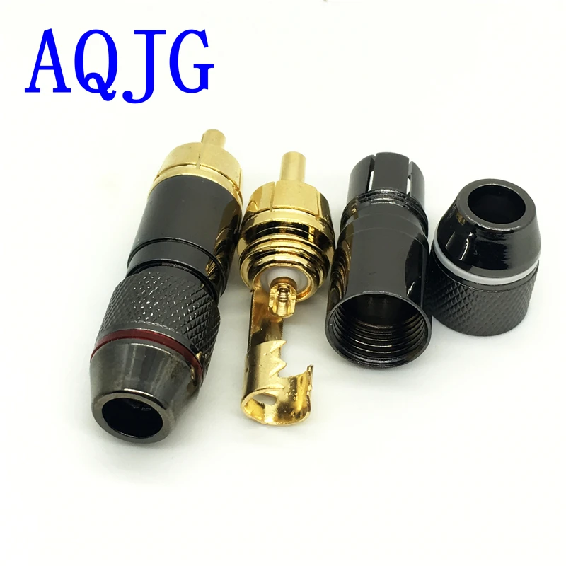 2pcs-high-quality-copper-rca-male-plug-adapter-audio-phono-solder-connector-for-speaker-cable-amplifiers-support-6mm-cable