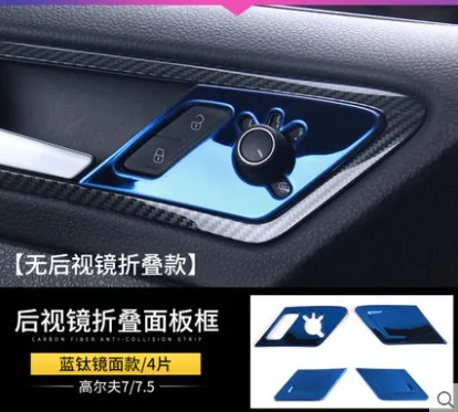 High-quality stainless steel Interior trim sequins(blue), dashboard trim For Volkswagen Golf 7/7.5 Rline, Car-Styling - Цвет: 15-2