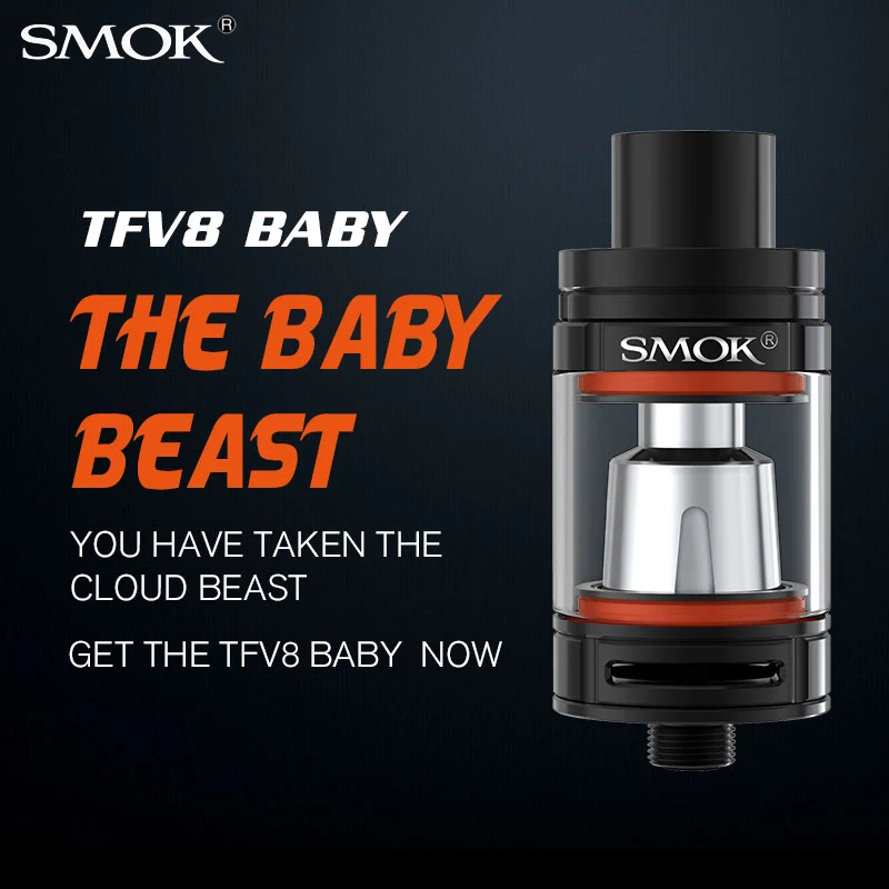 Атомайзер для электронной сигареты SMOK TFV8 BABY бак вейпа в виде ручки боксмод