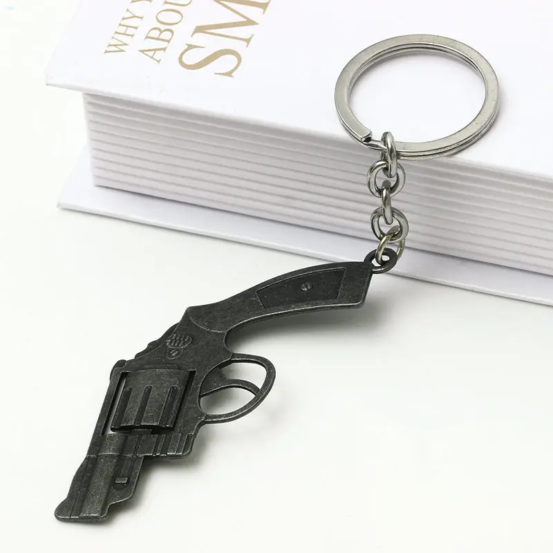 Мода миниатюрный револьвер пистолет оружие моды Модель брелок кольца Mini для Для