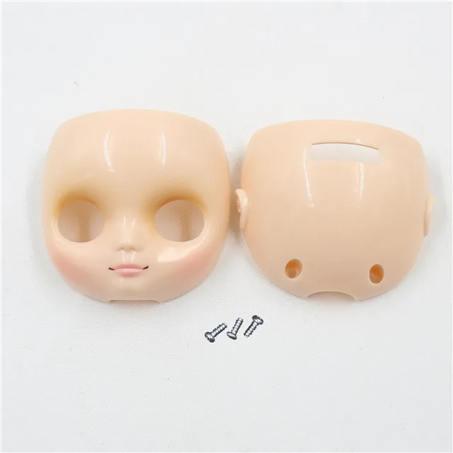 transparent face 1/8 bjd blyth Middie кукла аксессуары Лицевая панель для тела глаза головы eyechips 1/8 - Цвет: transparent face