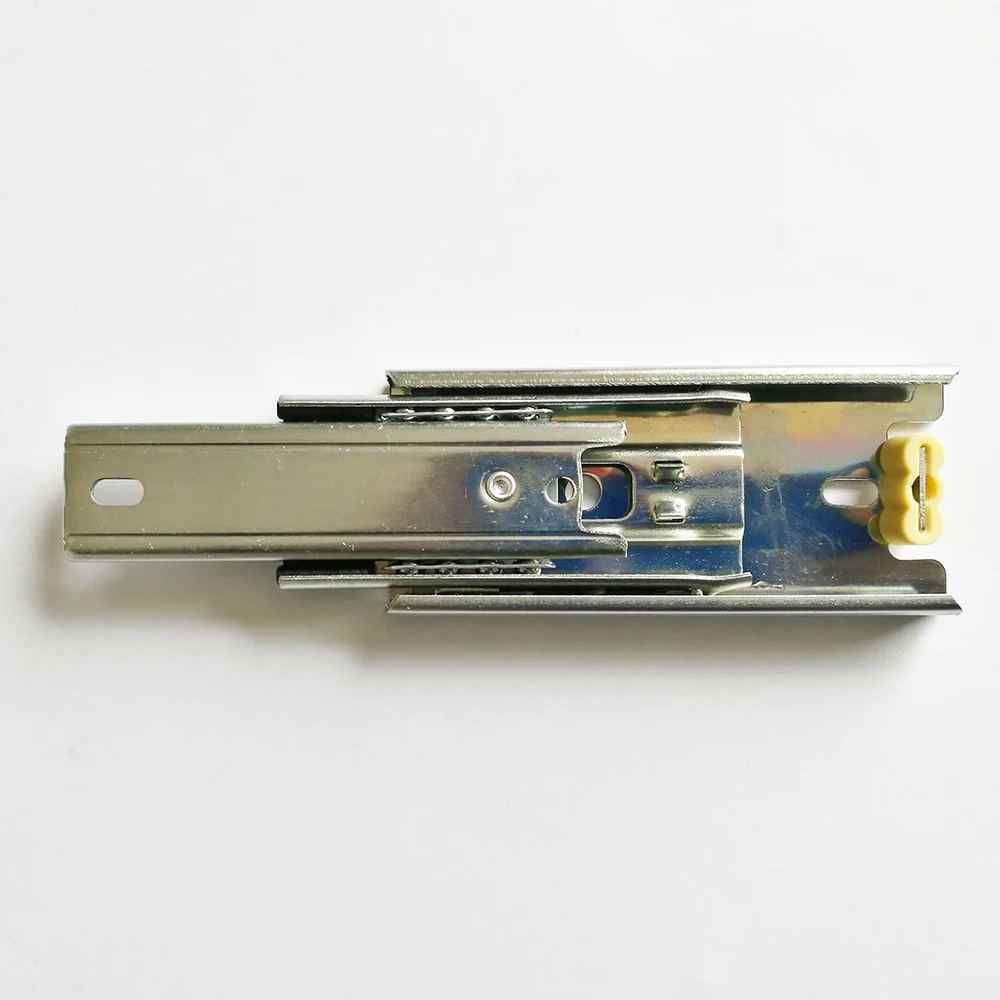1 pair 4 inch 100mm miniature Smooth Quiet Soft Close Steel Ball Bearing Desk Guide Linear Rail Cabinet Mini Short Drawer Slide