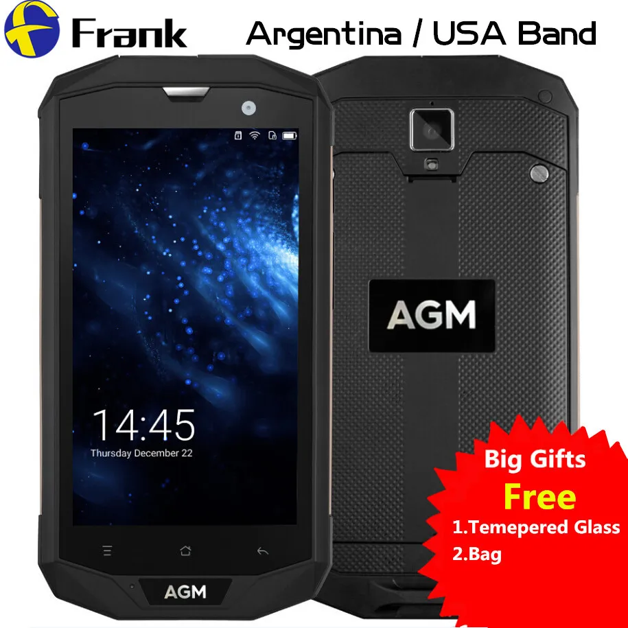 AGM A8 Водонепроницаемый телефон Android 7 четырёхъядерный 3 Гб ОЗУ 32 ПЗУ 4G LTE|3gb ram|phone