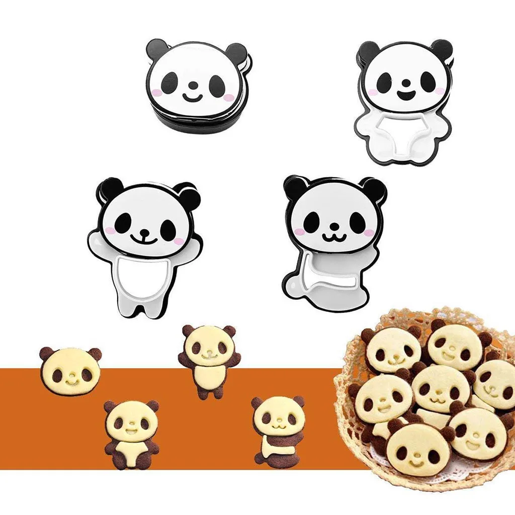 Пластиковая милая маленькая формочка в виде панды DIY хлебное печенье плесень