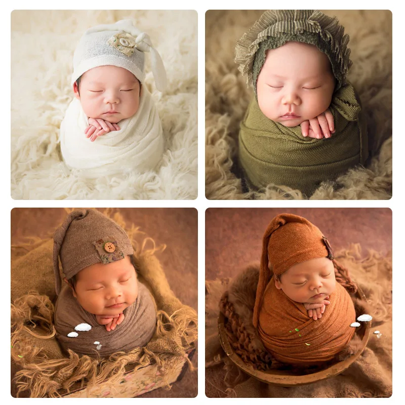 2 шт./компл. новорожденный реквизит для фотосъемки Вязаный комбинезон связанный