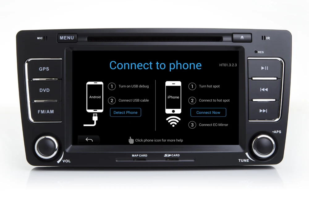 7 &quotавтомобильный dvd-плеер на основе Android с ТВ/BT GPS 3G WI-FI DVR CAN-BUS аудио Радио стерео
